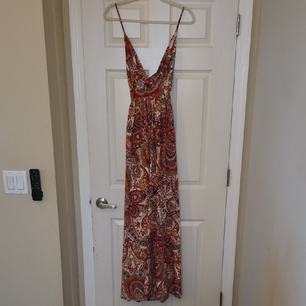 Bohemian Paisley Maxi Dress